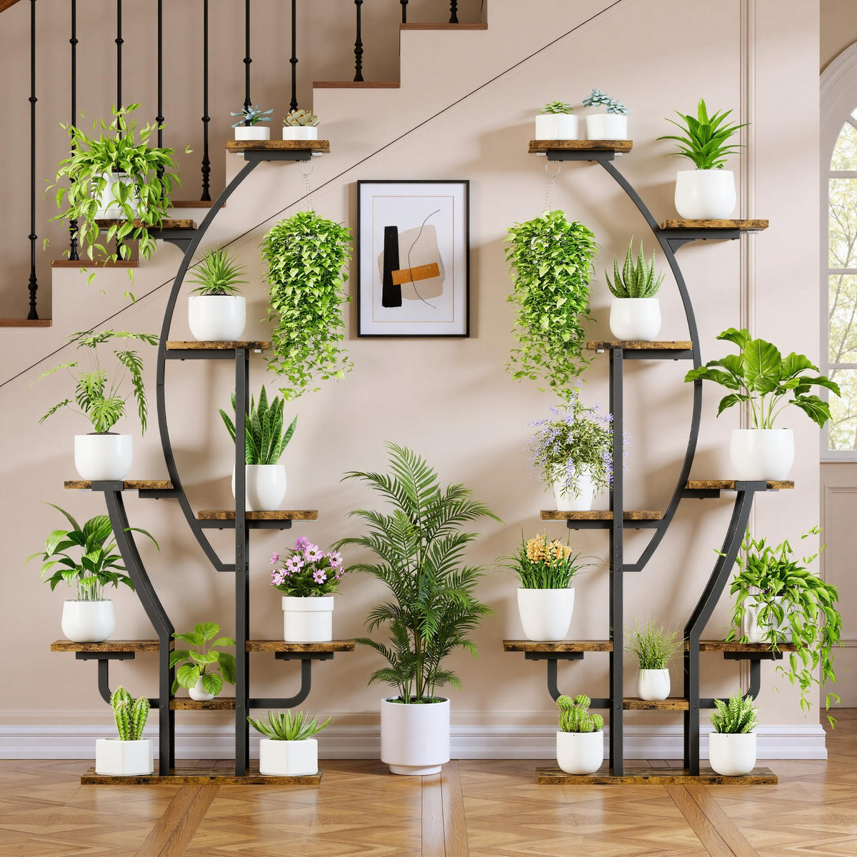 9-Tier Plant Stand Set with Grow Lights
