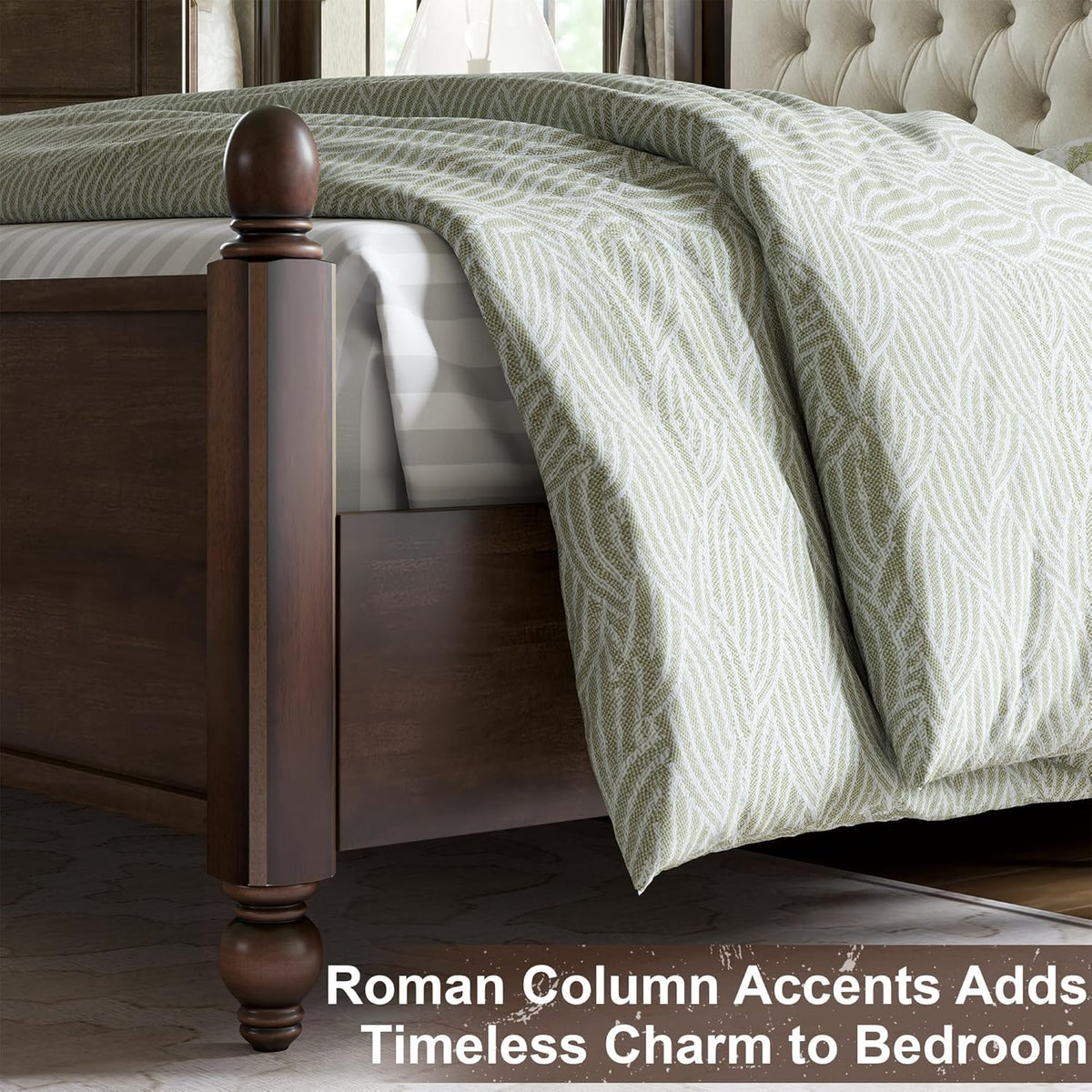 3-Piece Walnut Bedroom Set