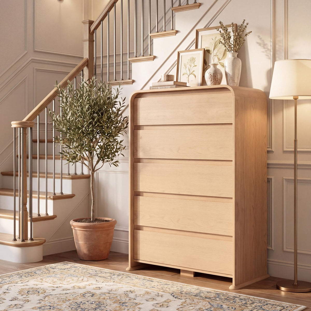 Natural 5-Drawer Dresser