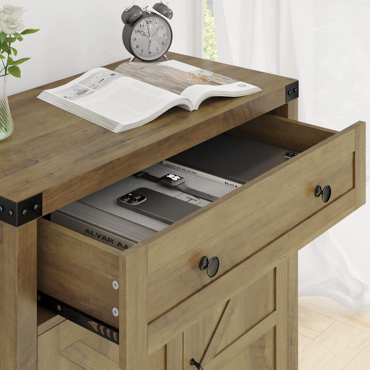 Farmhouse Coffee Bar Cabinet