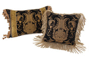 Black and Gold Throw Pillow Set