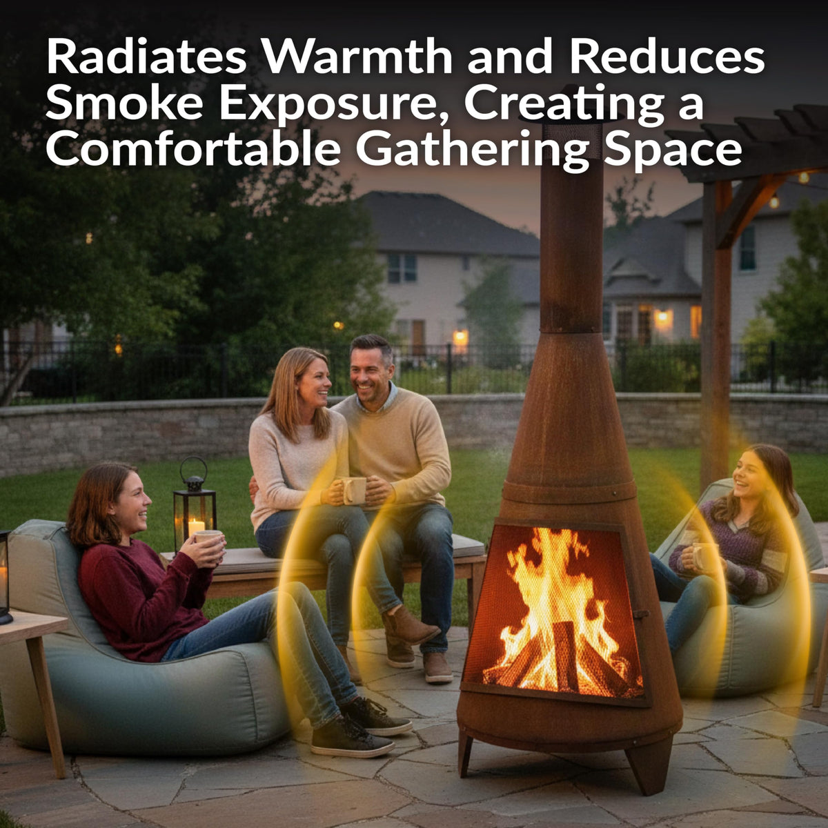 Steel Wood-Burning Chiminea