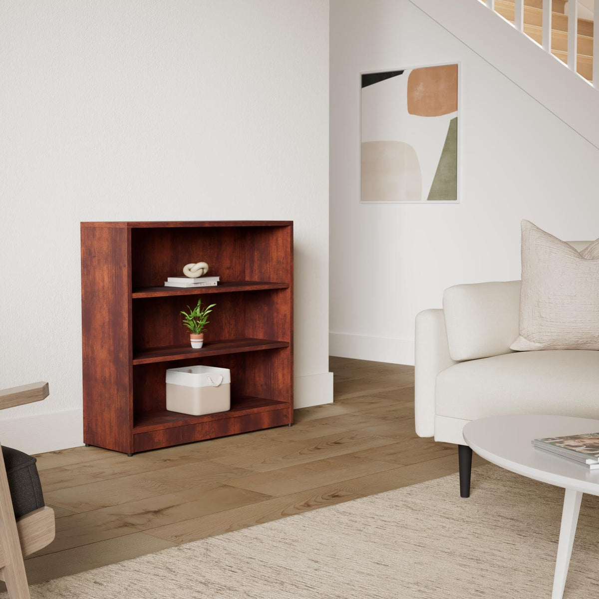 Lorell Cherry Laminate Bookcase