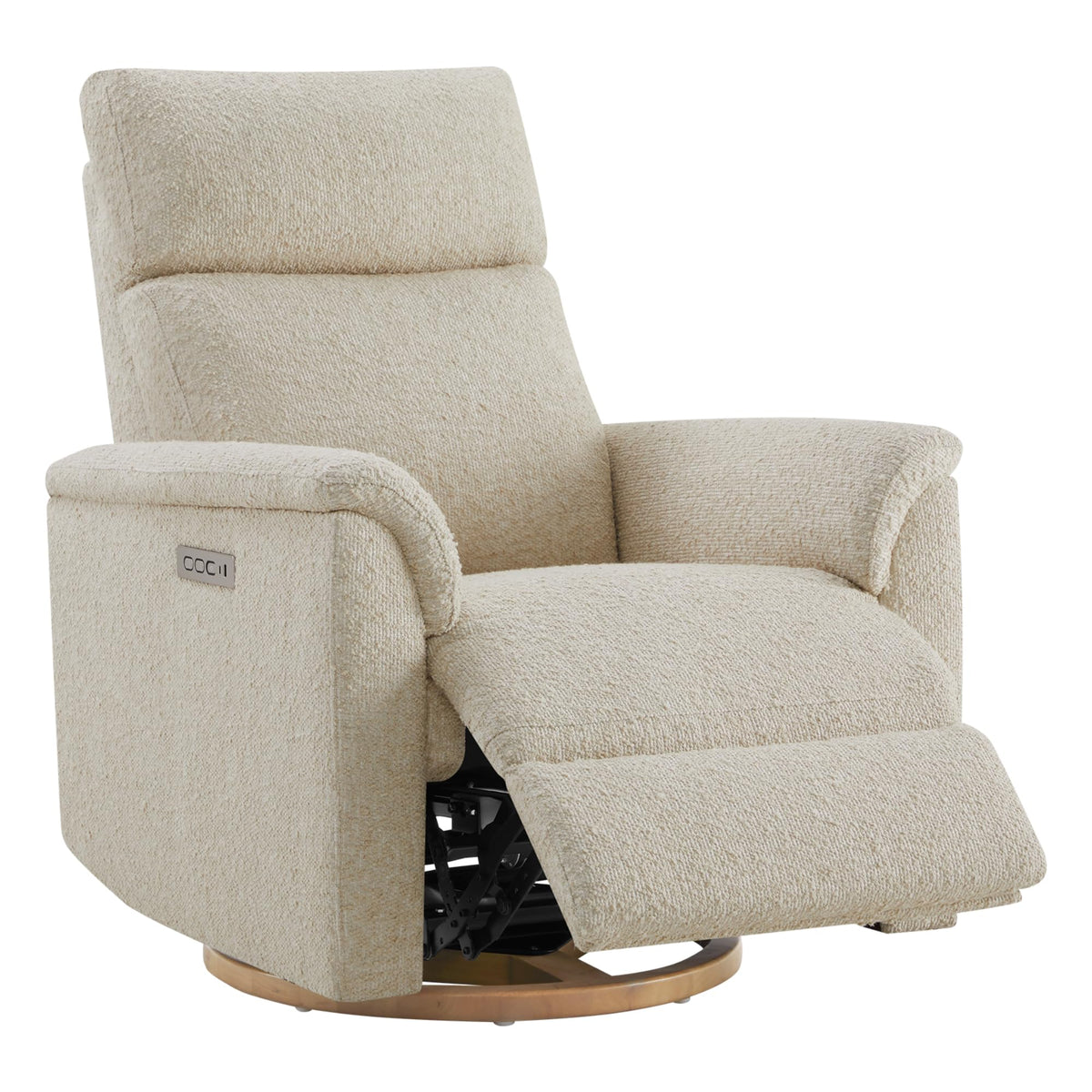 CHITA Power Recliner Chair with Nightlight, Nursery Glider, Boucle in Sand