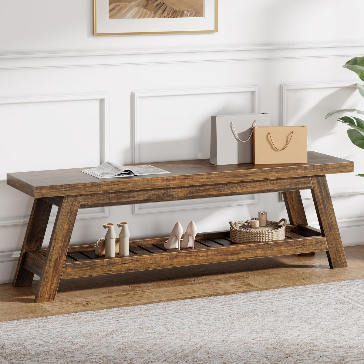 Entryway Shoe Storage Bench