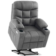 Power Lift Recliner Chair with Dual Motor, Massage & Heat