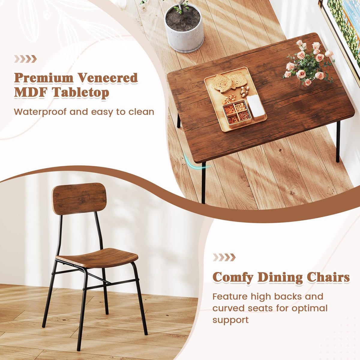 Rectangular Dining Table Set