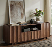 win2win61"MidCenturyModernTVStandwithStorage,WaveDesign,Walnut