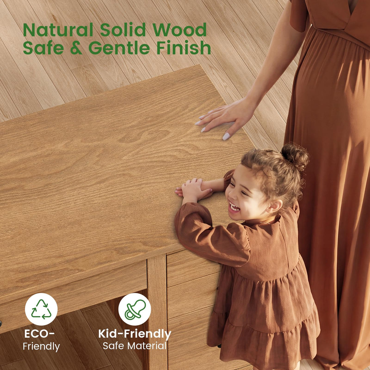 Solid Pine Desk with Drawers
