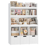 Kids Bookshelf with Toy Storage Organizer