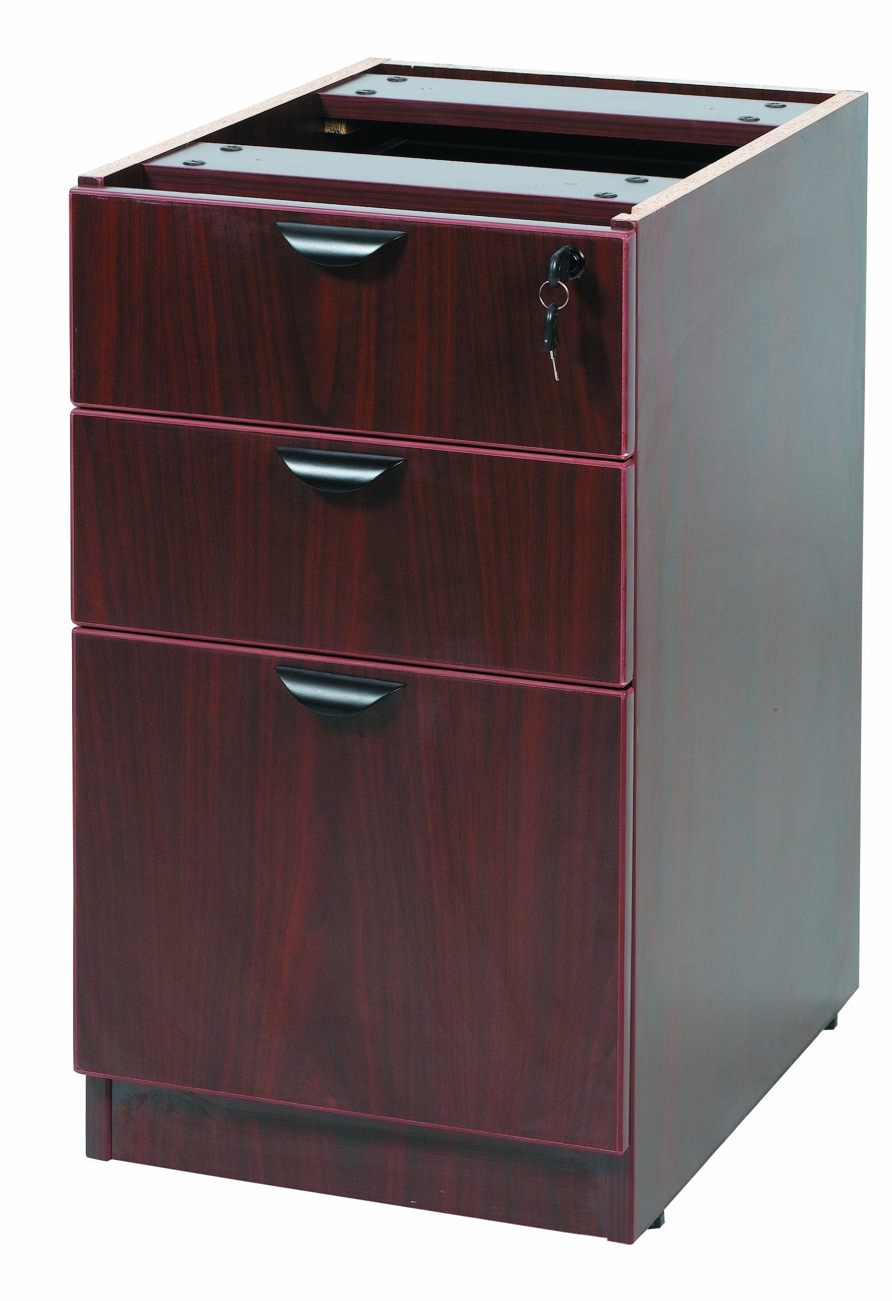71" Executive U-Shape Desk with Pedestal & Hutch – Mahogany