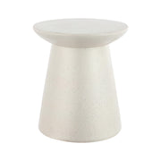 Poly-Resin Drum Pedestal Accent Table