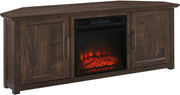 Crosley Furniture Camden Corner Fireplace TV Stand Fits 65"+ TVs