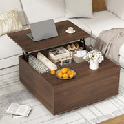 Lift Top Square Coffee Table with Hidden Storage
