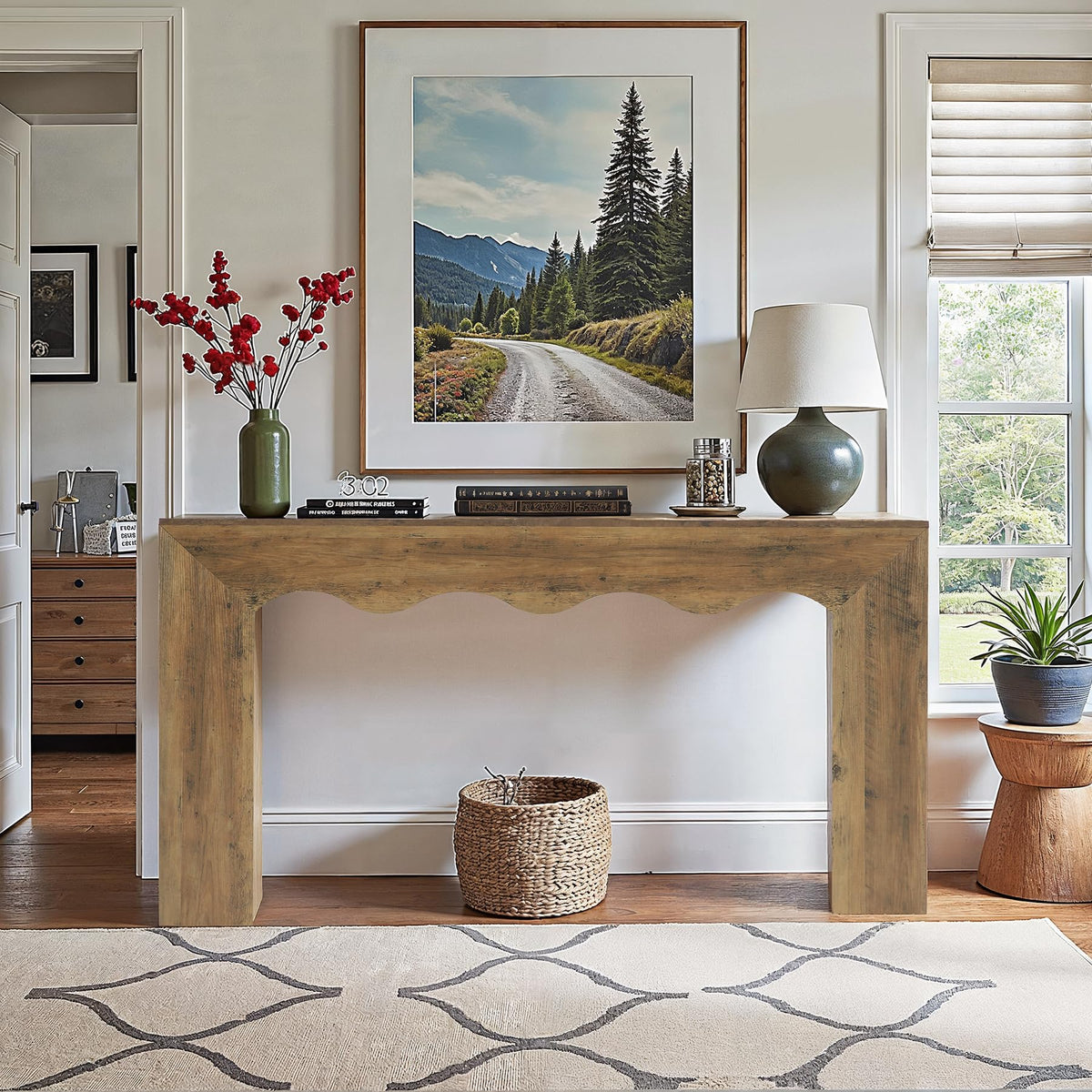 Wavy Edge Console Table