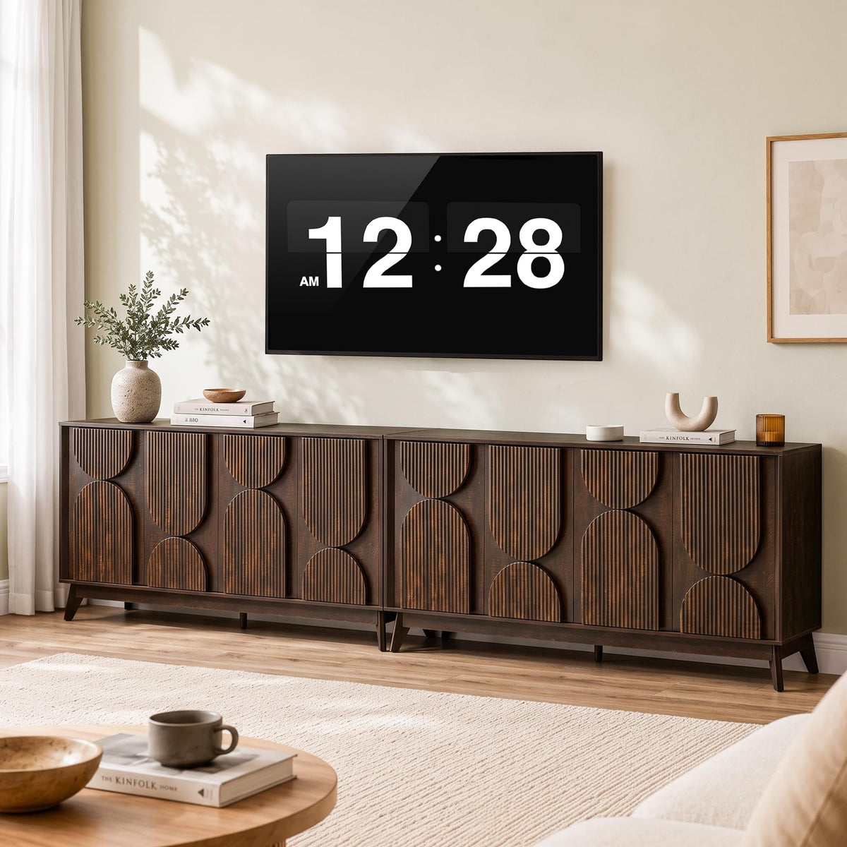 Fluted TV Stand