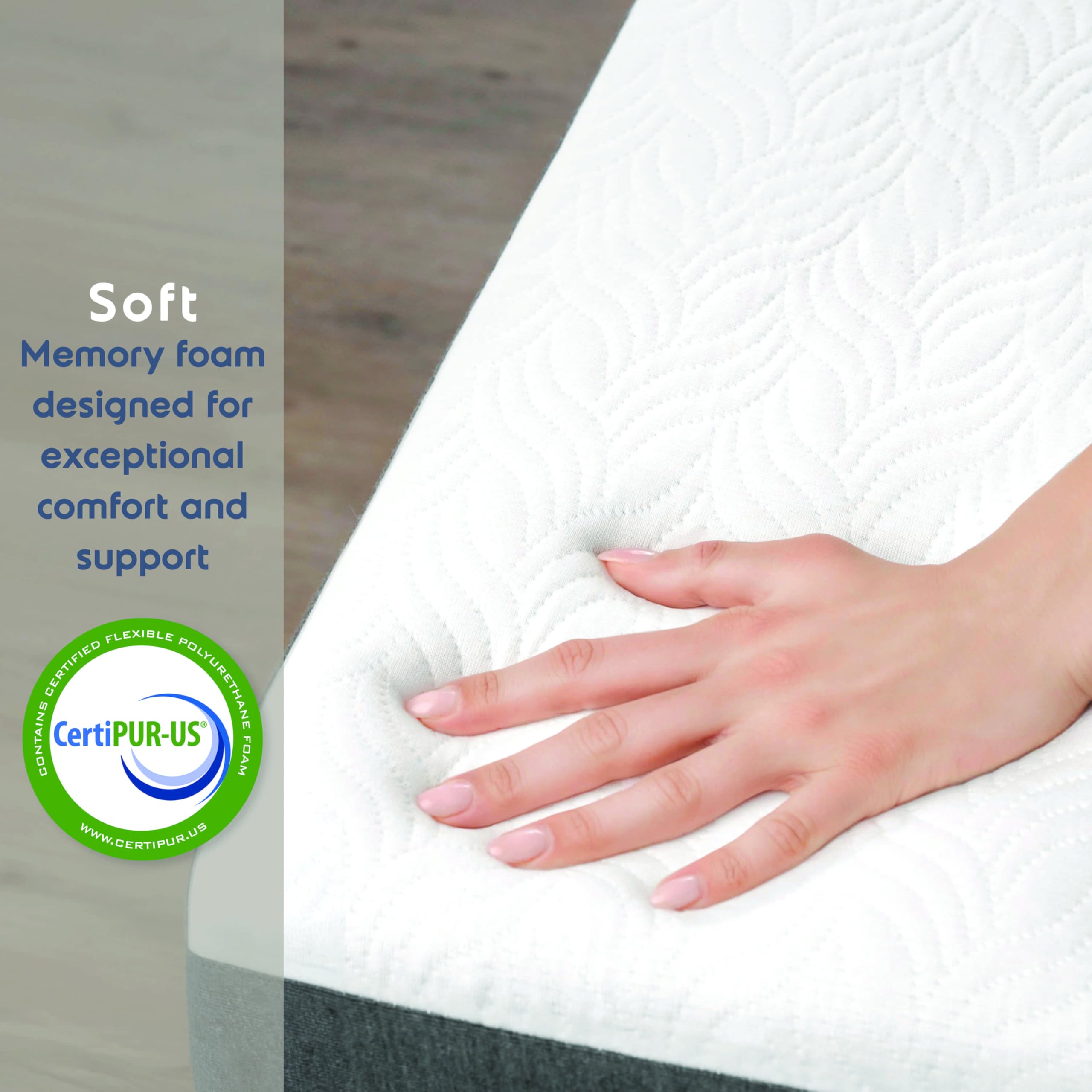 Twin Folding Bed with Memory Foam Mattress