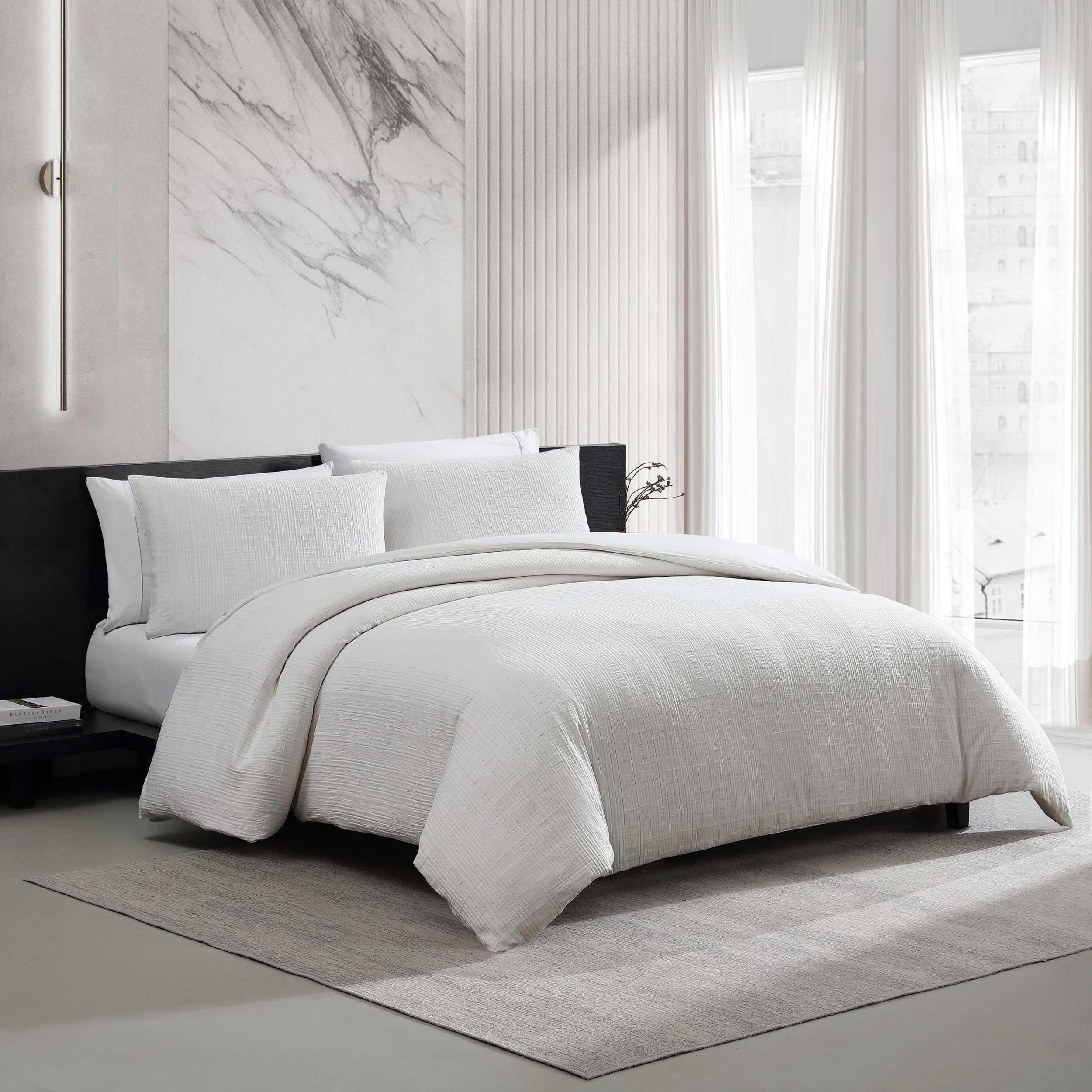 Bark Texture Comforter Set with Shams