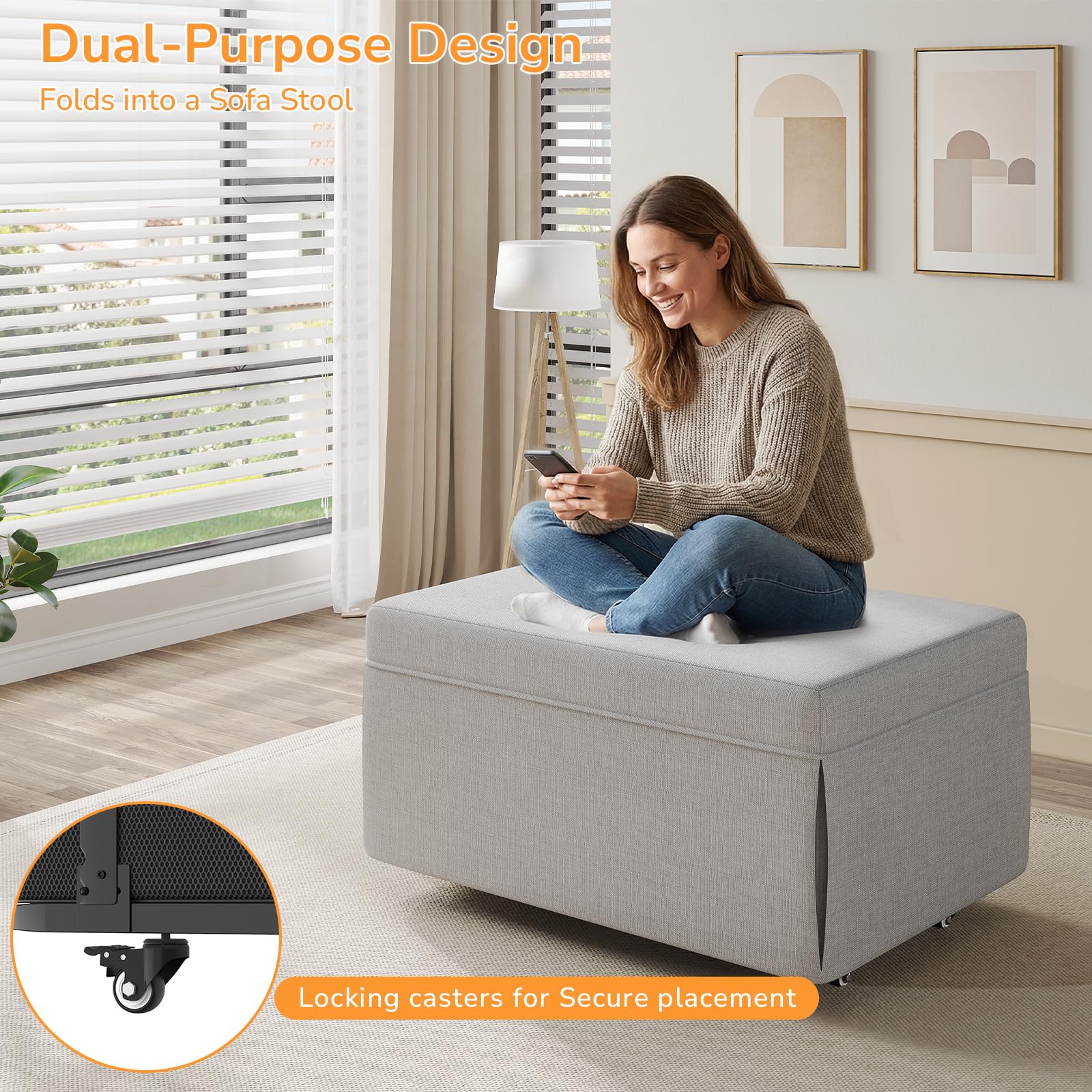 Folding Bed with Mattress - Twin