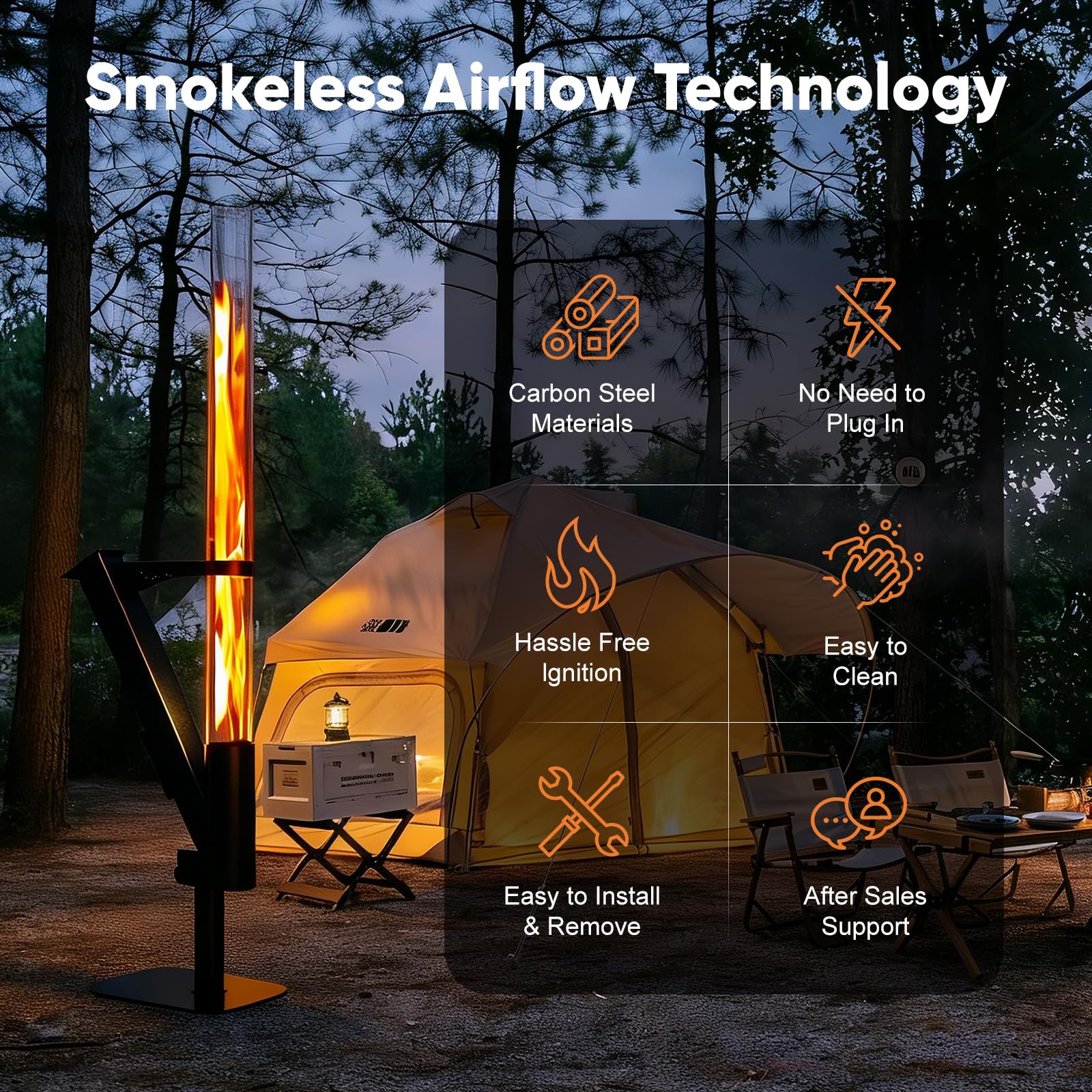 Wood Pellet Rocket Stove Fire Pit