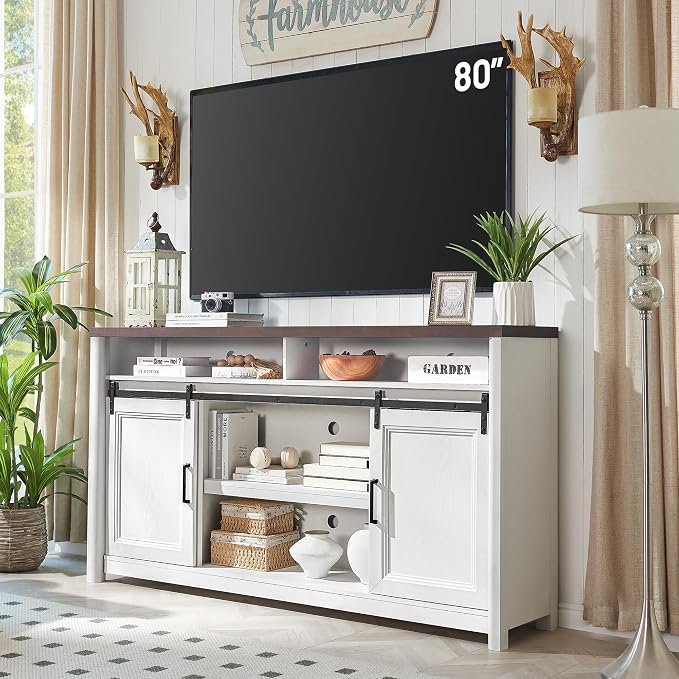 Farmhouse Barn Door TV Stand