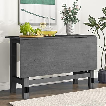 Farmhouse Drop Leaf Extendable Dining Table
