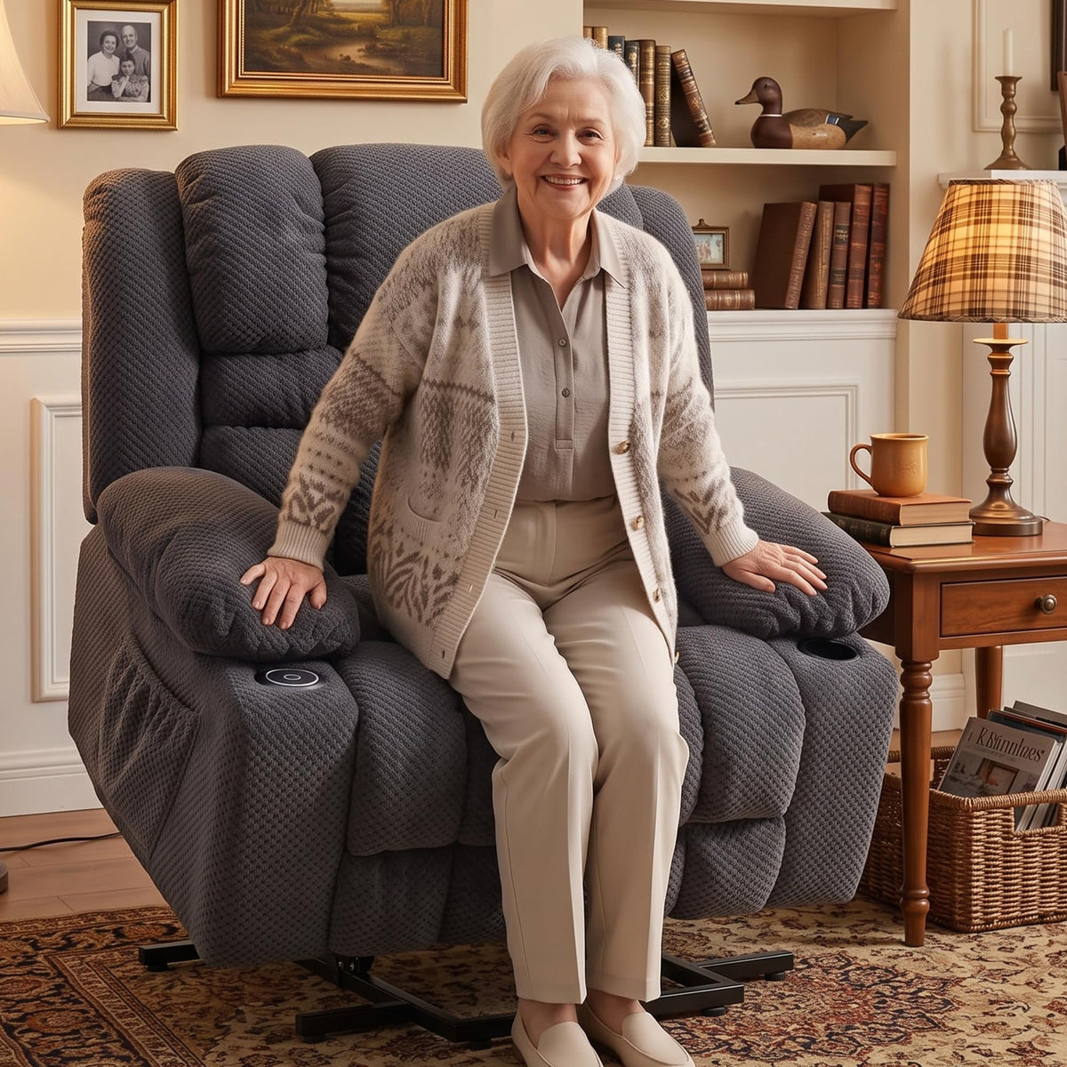 Wide Power Lift Recliner