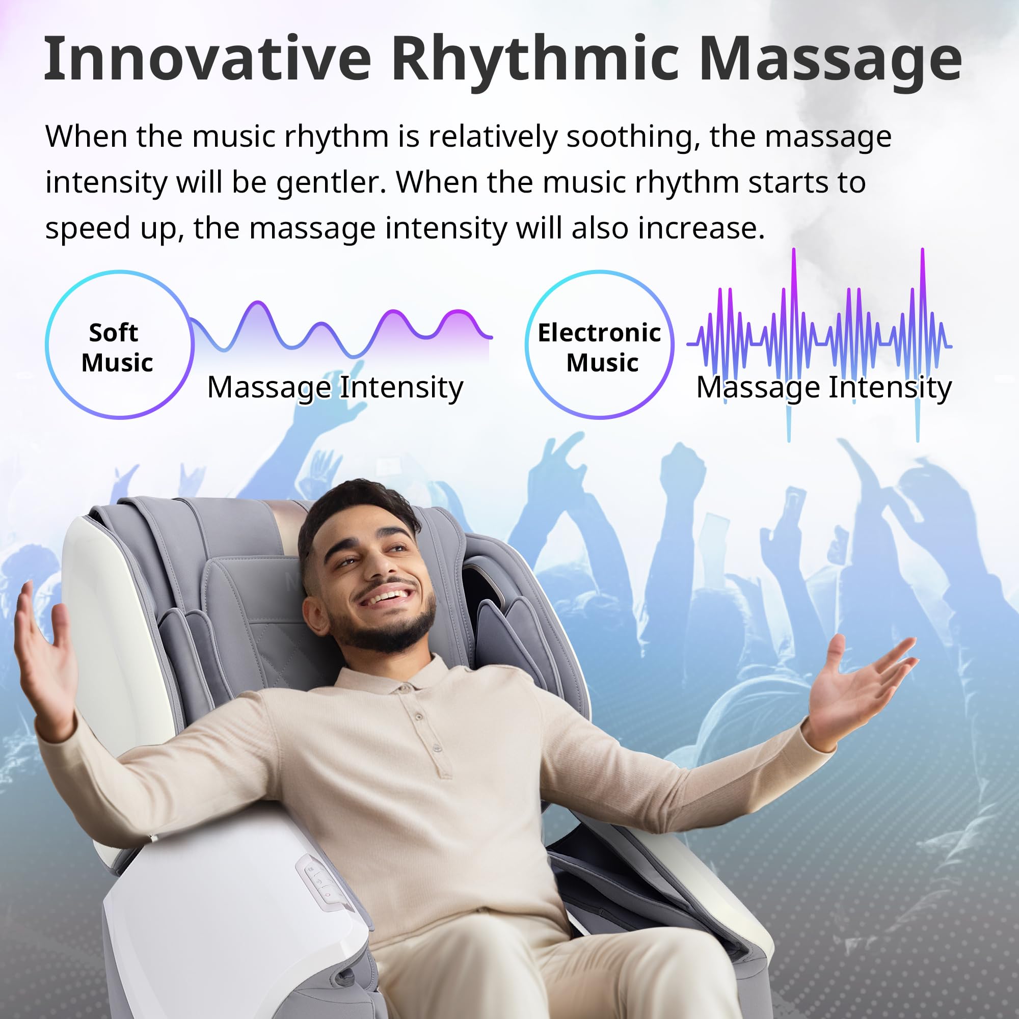 4D Massage Chair with SL-Track & Bluetooth