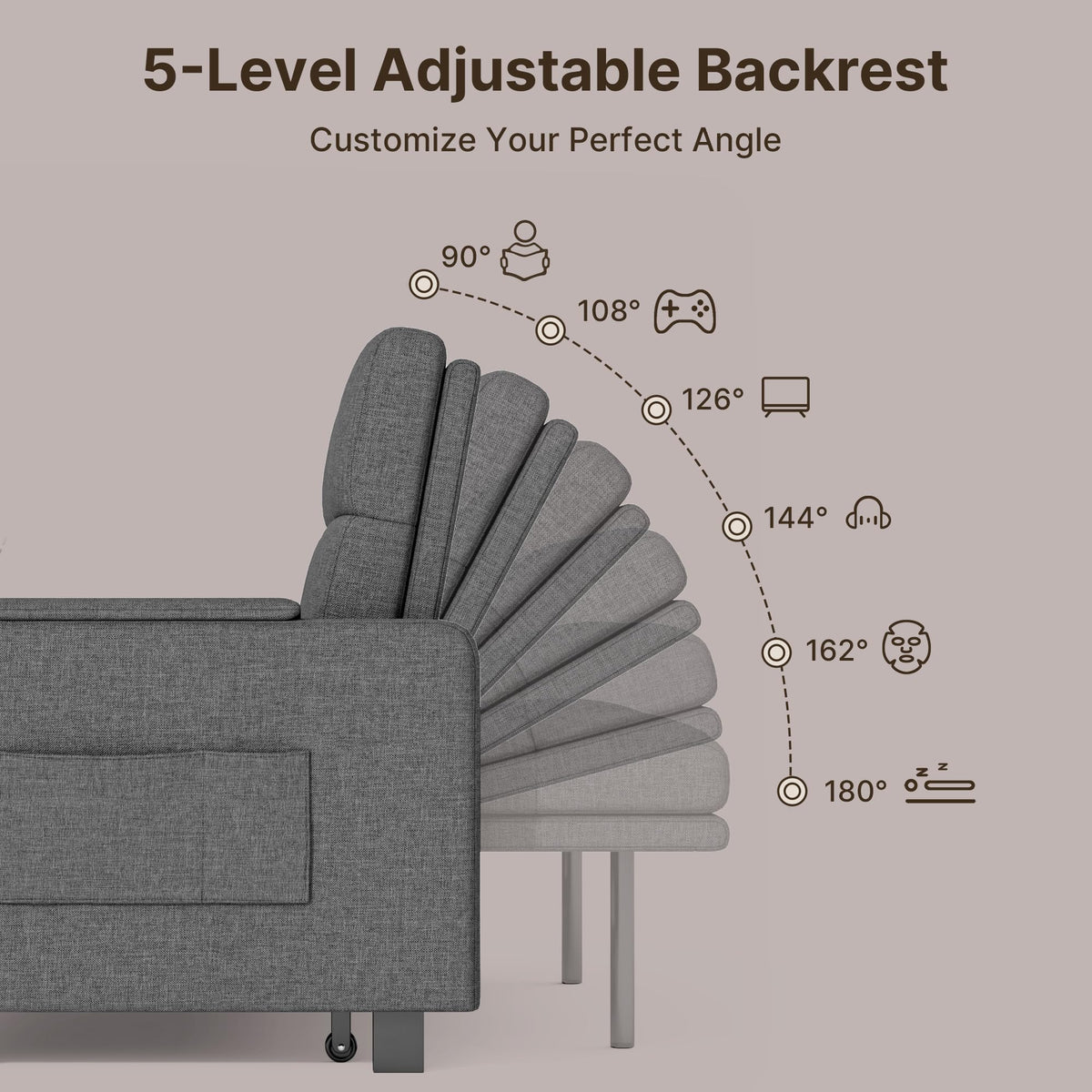 Convertible Loveseat Sofa Bed