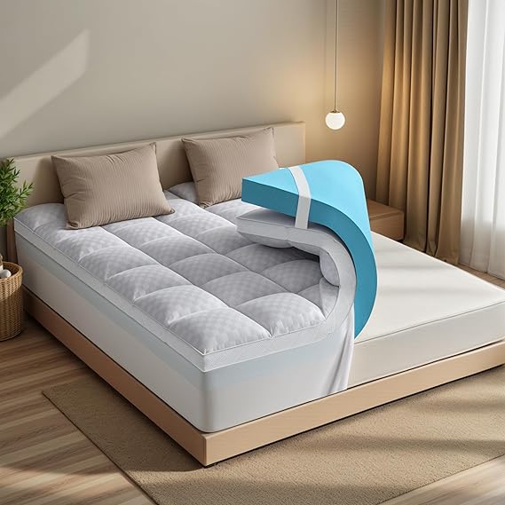 Dual Layer Memory Foam Mattress Topper