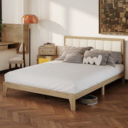 Queen Size Upholstered Platform Bed Frame