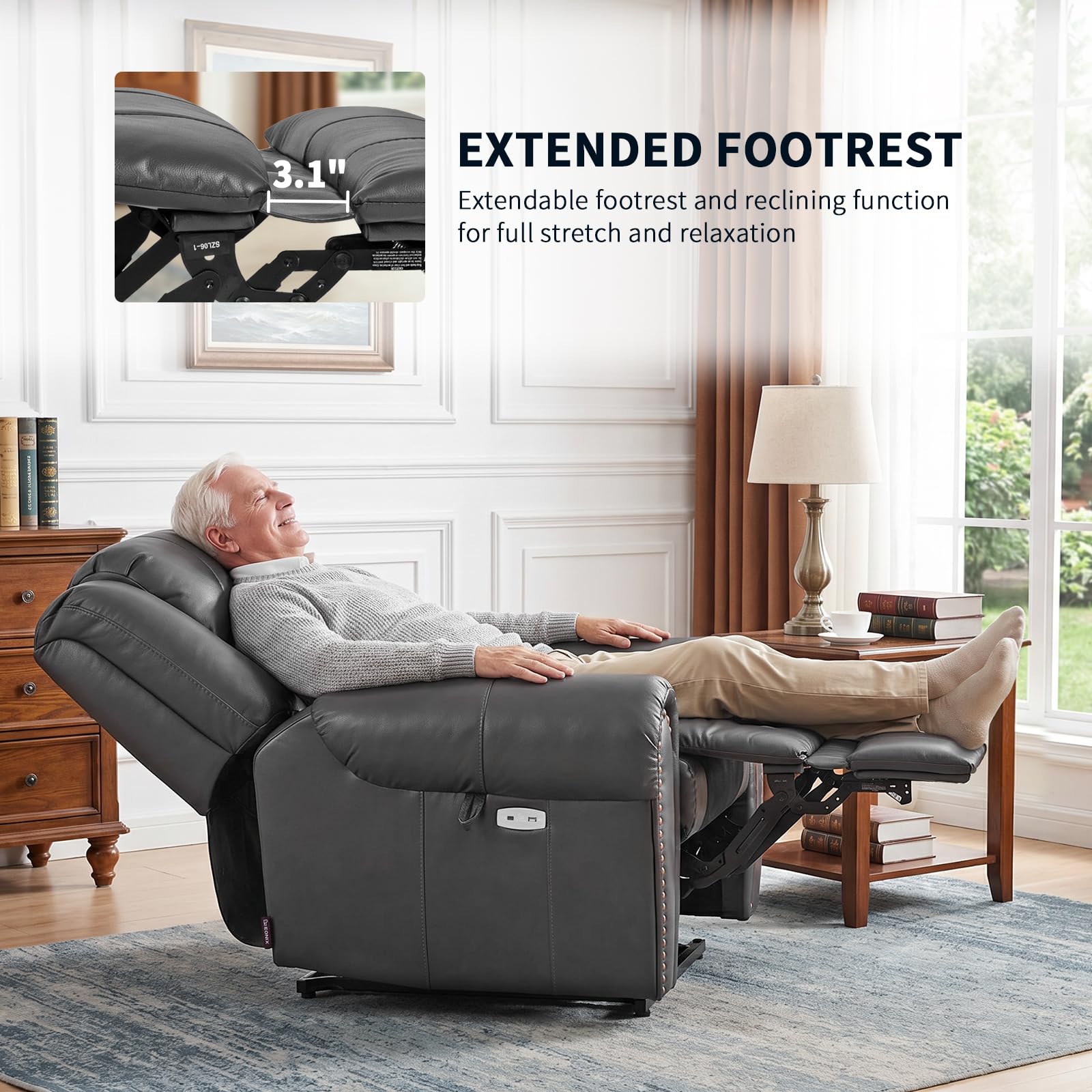 Power Lift Recliner Chair with Heat & Massage