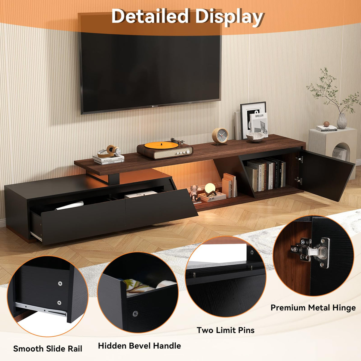 Extendable LED TV Stand