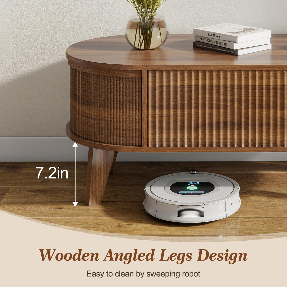 Fluted Lift-Top Coffee Table