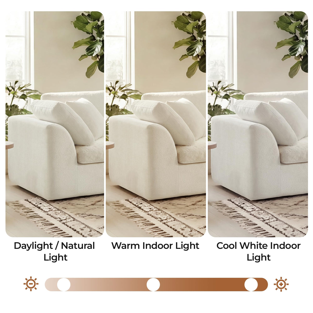 L-Shaped Chenille Modular Sectional