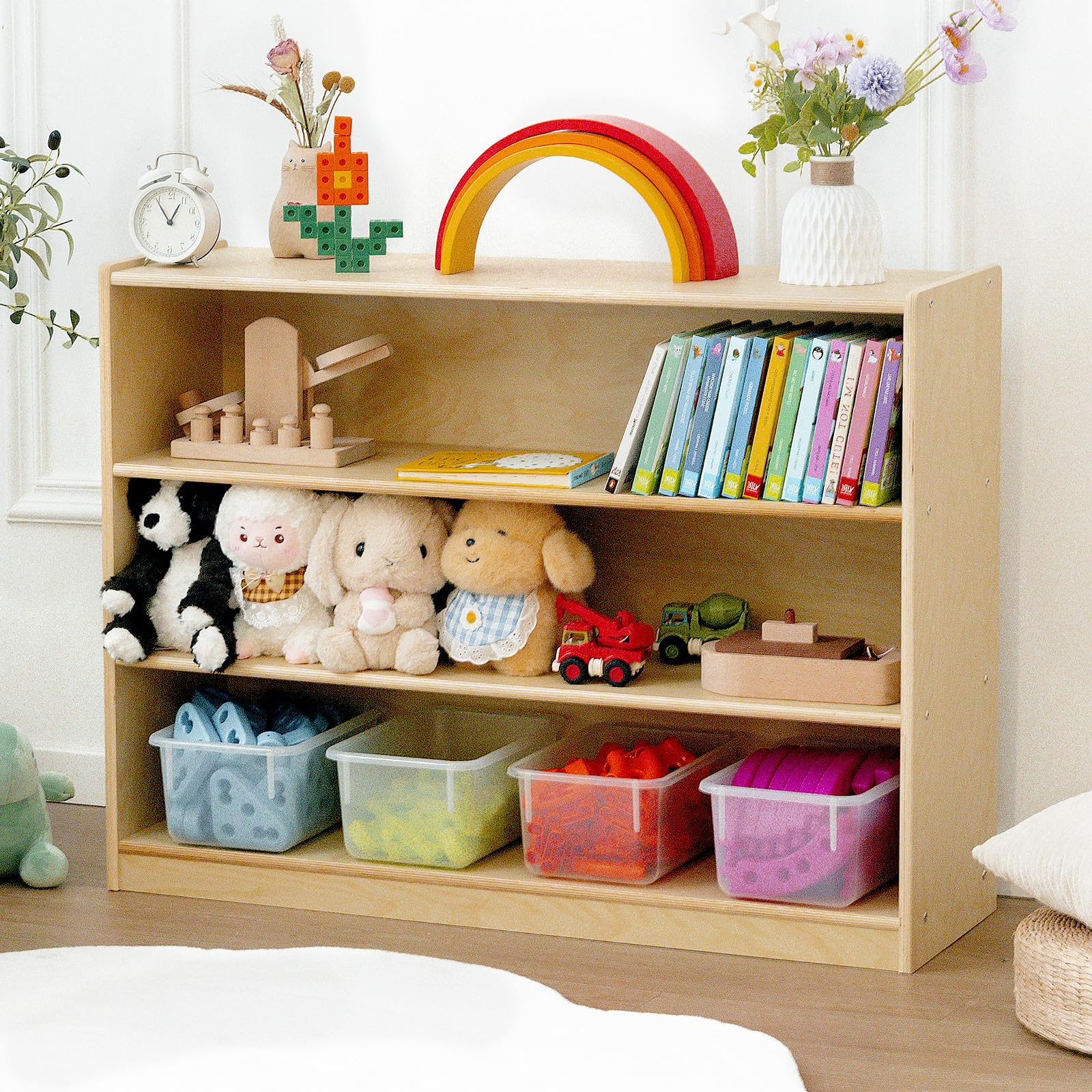 3-Tier Montessori Kids Bookshelf