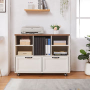 Farmhouse Rolling File Cabinet