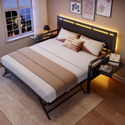 Twin Daybed with Trundle & LED Light