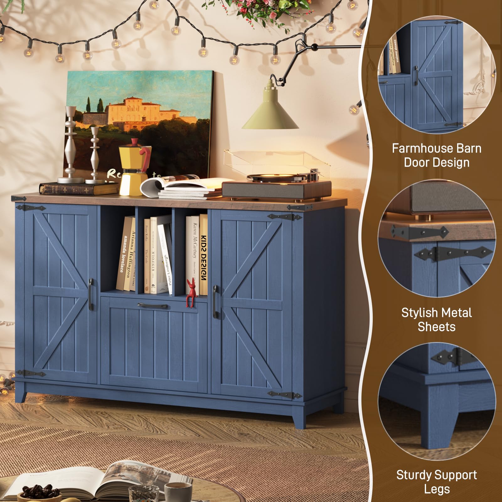 Lateral File Cabinet with Storage Shelves