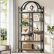 Arched Industrial Bookshelf