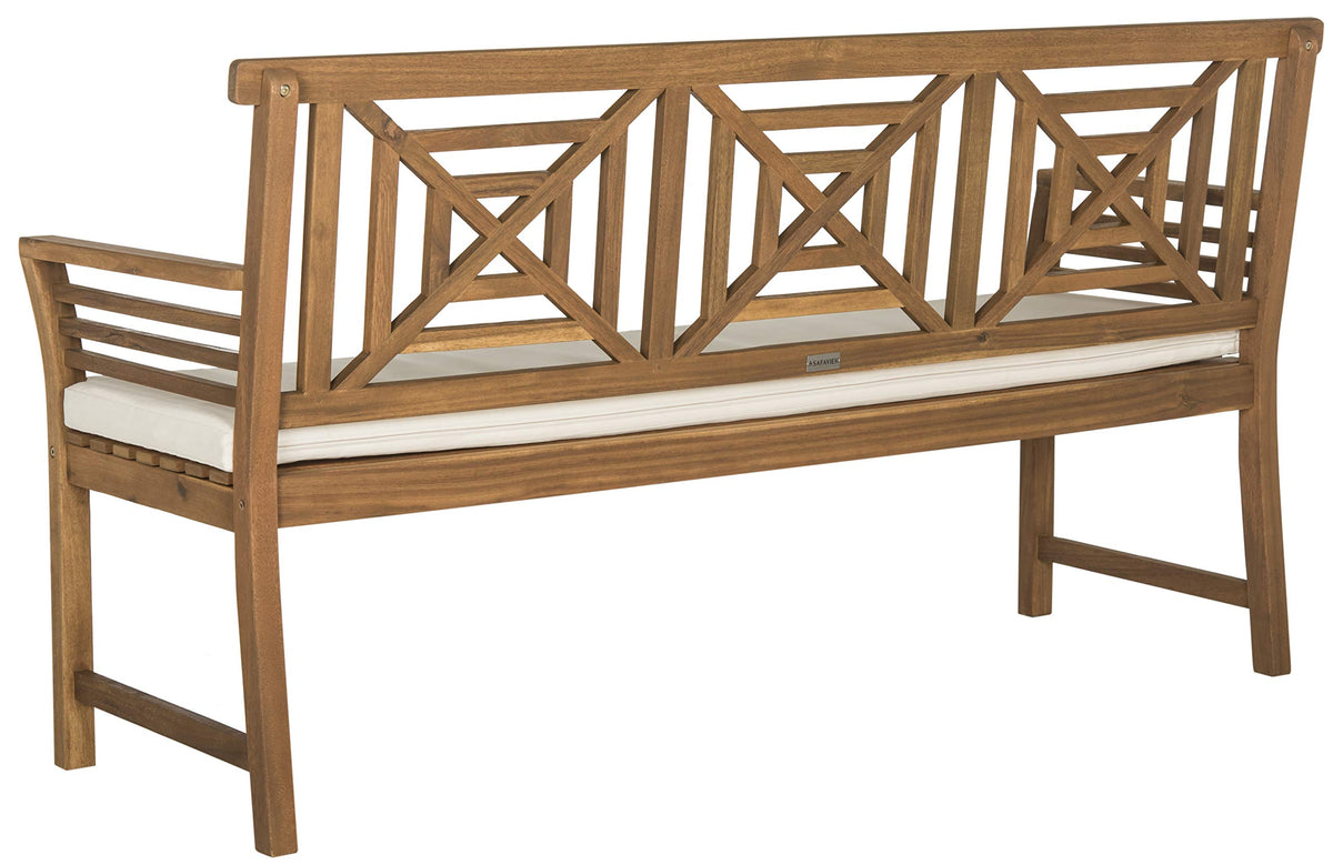 Acacia Outdoor Bench with Cushion