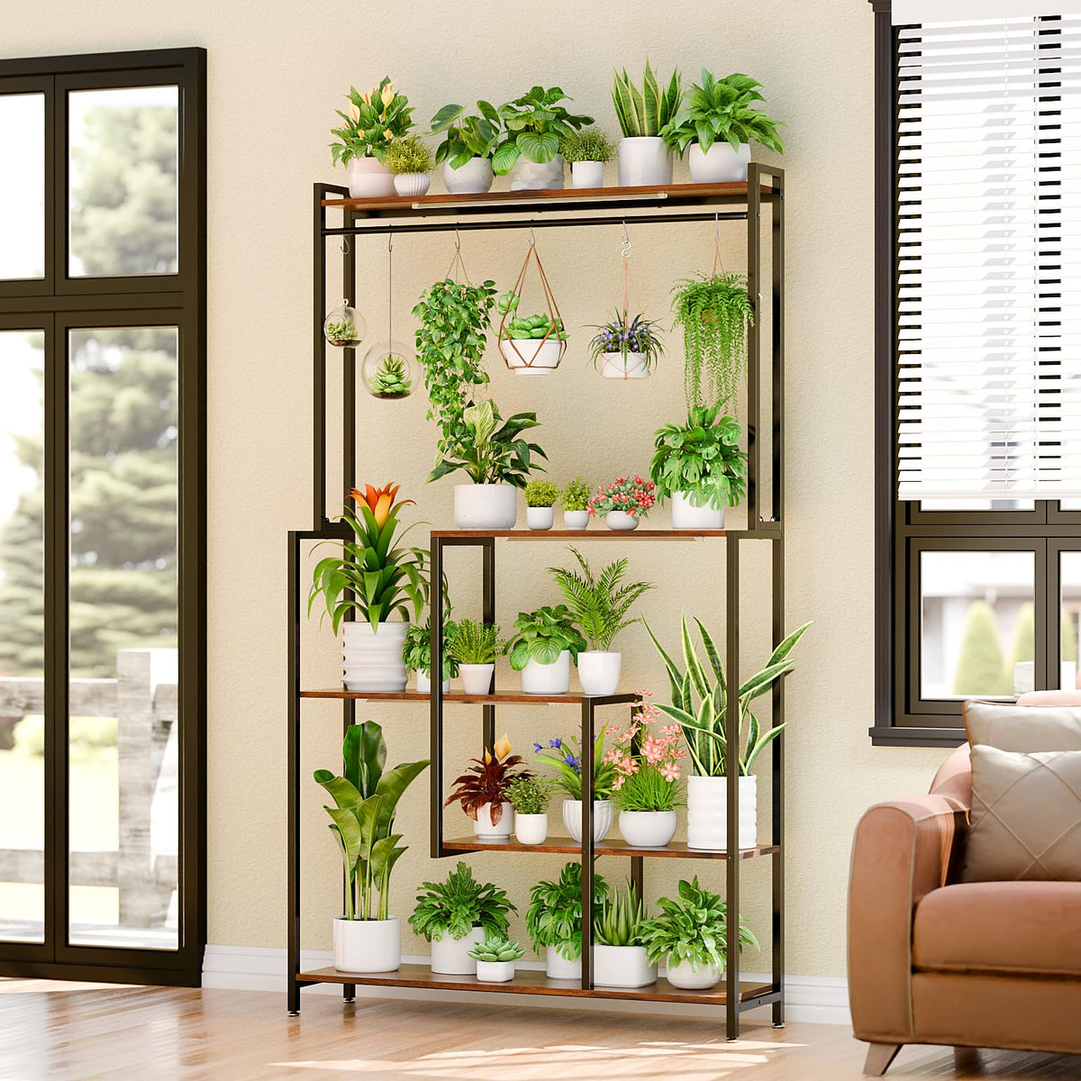5-Tier Plant Stand with Grow Lights