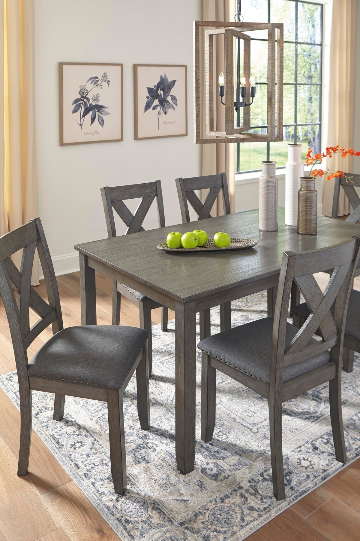 Signature Design by Ashley Caitbrook 7-Piece Dining Set, Gray Wash