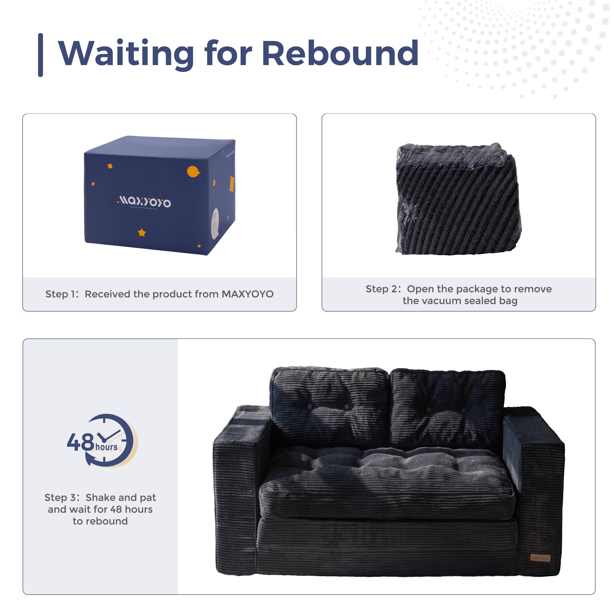 Convertible Sofa Bed with Pillows