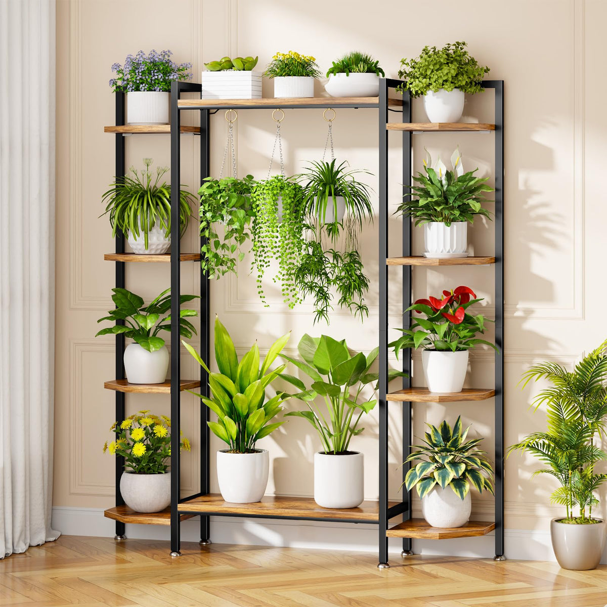 6-Tier Plant Stand with Grow Lights
