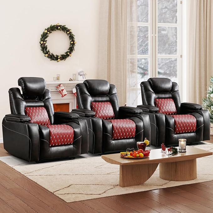 Power Recliner Chair with Adjustable Headrest