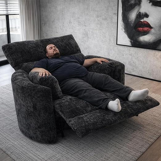 Oversized Power Recliner Chair – 52" Wide, 450 lbs Capacity