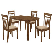 Coaster Robles 5-Piece Wood Rectangular Dining Table Set Chestnut 150430
