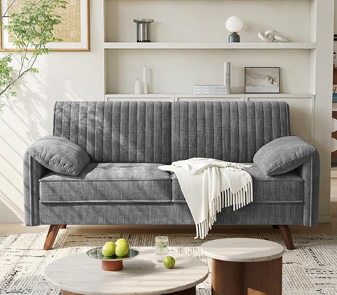 64.5" Loveseat Sofa with Padded Arms