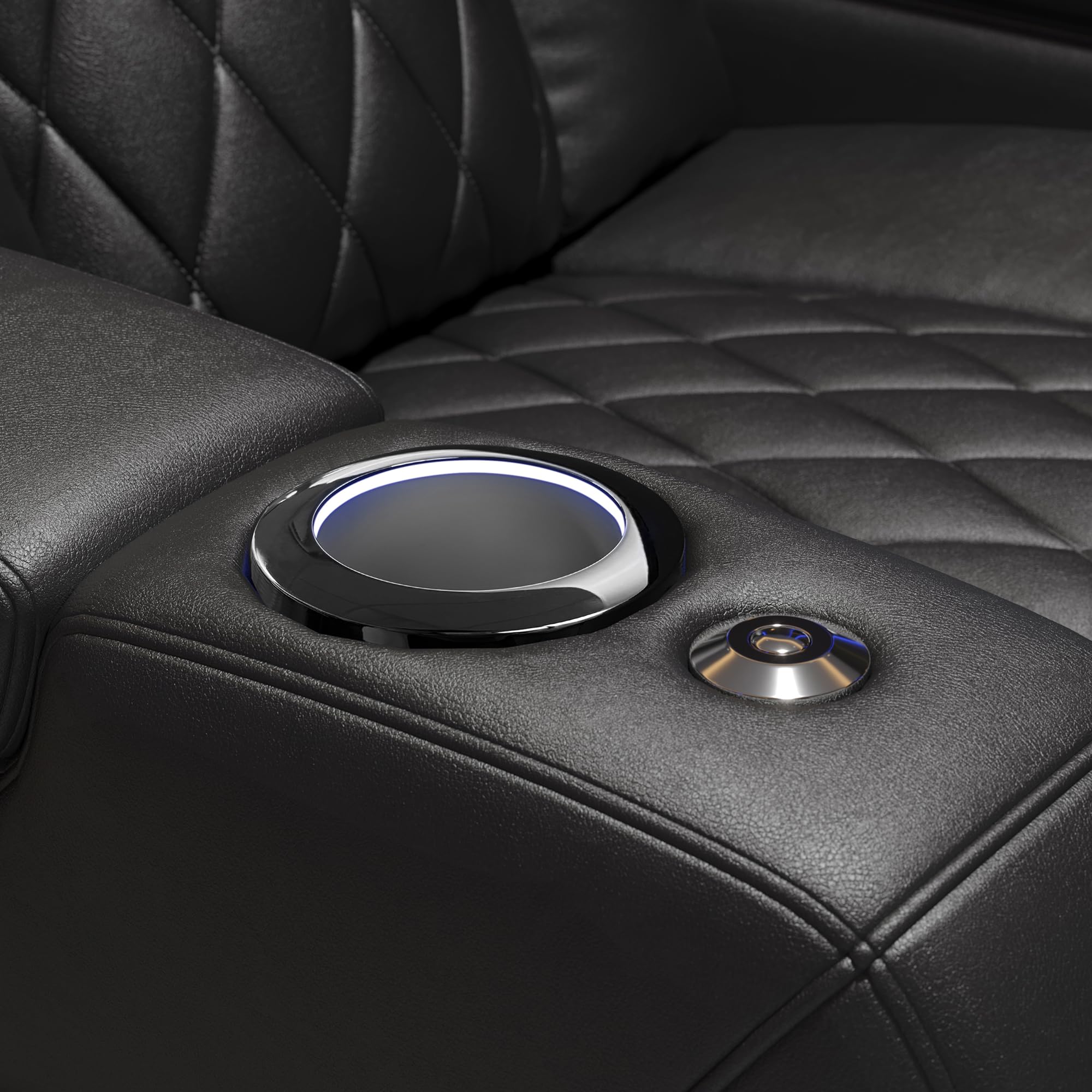 3-Seat Power Recliner with Center Console